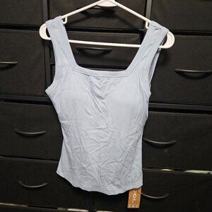Slinky Square Open-Back Brami Tank Top